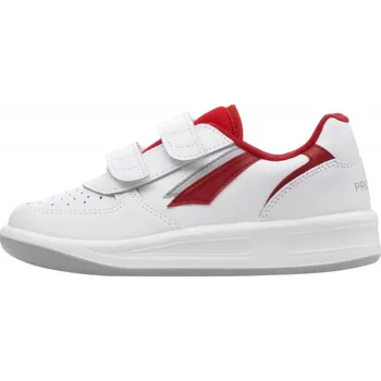Dětské Prestige polobotky bíločervené Chlapecké tenisky Dětské Prestige polobotky bíločervené