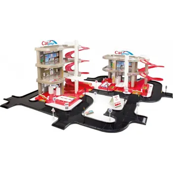 garáž Mochtoys Mega Garáže parkovací set se silnicí