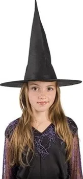 Karnevalový kostým Dětský čarodějnický klobouk - barva černá