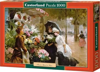 Puzzle Castorland Květinový stánek v Paříži 1000 dílků