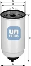 Palivový filtr Palivový filtr UFI (24.371.00)