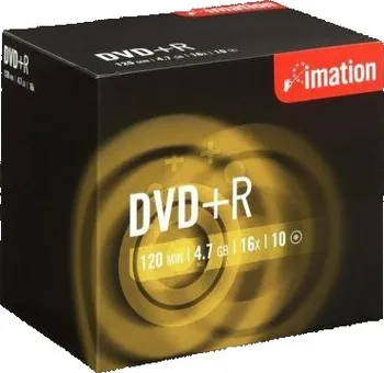 Optické médium DVD+R Imation 4.7GB 16x 10 ks