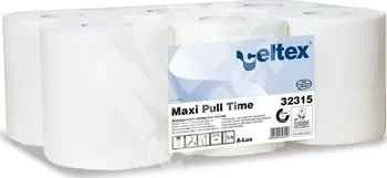 Ručníky papírové Maxi role CELTEX Pull Time bílé 2 vrstvy cena za balení 6ks