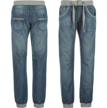 Dámské džíny Voodoo Dolls Cuffed Jeans Ladies Mid Wash
