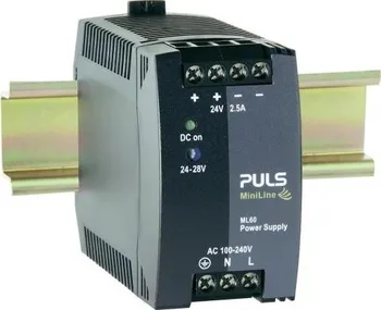 spínaný zdroj Spínaný síťový zdroj PULS MiniLine ML60.122 na DIN lištu, 12 V/DC, 4.5 A