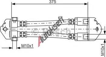 Brzdová hadice Brzdová hadice BOSCH (BO 1987481072) FORD