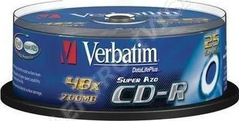 Optické médium Verbatim CD-R 80 52x Cryst spindl 25 pack