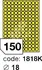 Samolepící etiketa Kulaté samolepicí etikety Rayfilm Office, matně žlutá - 300 archů