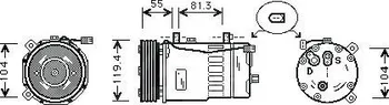 Kompresor klimatizace Kompresor klimatizace Valeo (DK K0002)