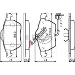 Sada brzdových destiček BOSCH (BO…