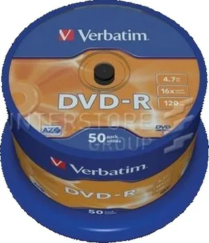 Verbatim DVD-R 16x 4.7GB 50ks cakebox (43548)