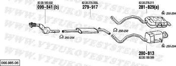 Tlumič výfuku Střední tlumič výfuku BOSAL (BS 279-917)