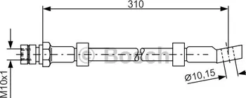 Brzdová hadice Brzdová hadice BOSCH (BO 1987476464) OPEL