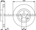 Brzdový kotouč BOSCH (BO 0986479332)…