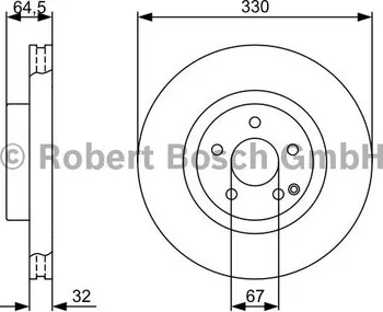 Brzdový kotouč Brzdový kotouč BOSCH (BO 0986479332) MERCEDES-BENZ