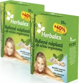 náplasti Herbalex bylinné detoxikační náplasti 10ks + 40% gratis