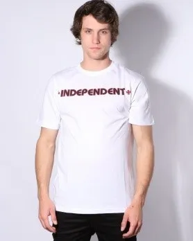 Pánské tričko Triko Independent Bar Cross bílé