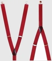 Kšandy Assante červené kšandy 90188 (šle široké 3,5 cm jednobarevné pánské dámské)
