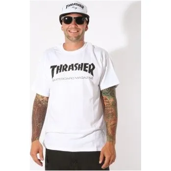 Triko Thrasher Skate Mag bílé Pánské tričko Triko Thrasher Skate Mag bílé
