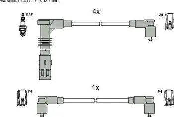 Zapalovací kabel Sada zapalovacích kabelů STARLINE (ZK 0082)