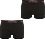 Lonsdale 2 Pack Trunk Mens Black