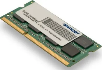 Operační paměť PATRIOT 4GB SO-DIMM DDR3 1333MHz CL9 Signature Line