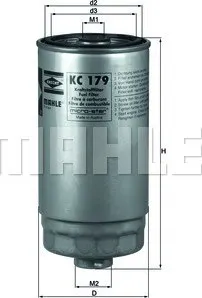 Palivový filtr Palivový filtr MAHLE (KC179)