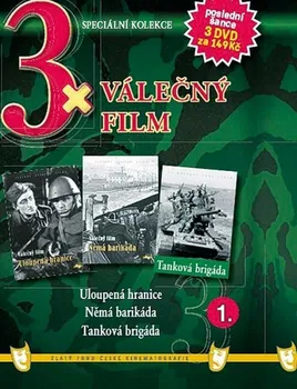 DVD 3x Válečný a poválečný film I.: Uloupená hranice + Němá barikáda + Tanková brigáda