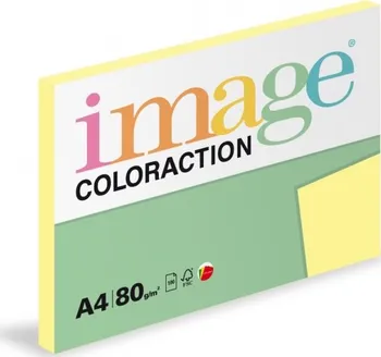 Barevný papír Papír kopírovací Coloraction A4 80 g žlutá pastelová