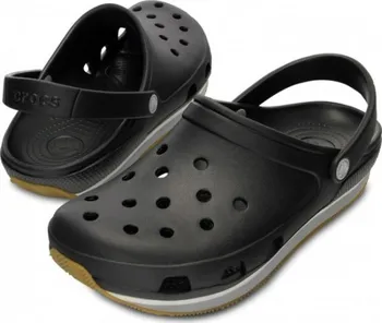 Pánské pantofle Crocs Retro Clog 14001-02G černé/světle šedé