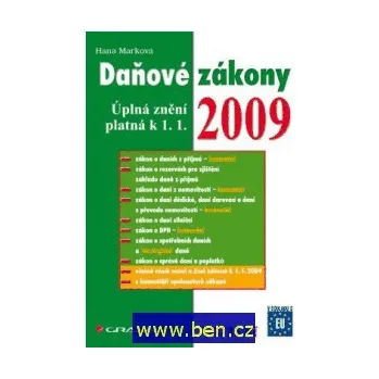 Daňové zákony 2009 - Hana Marková