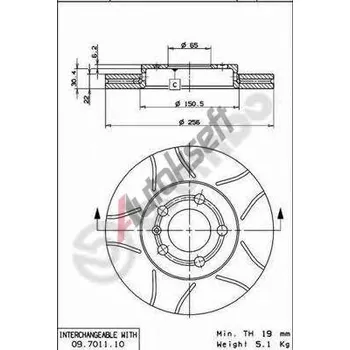 Brzdový kotouč Brzdové kotouče BREMBO MAX (09.7011.75)