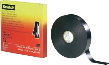 Izolační páska Izolační páska černá SCOTCH 22 (19 mm x 33 m) 3M