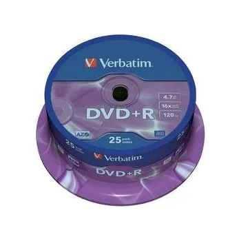 Verbatim DVD+R 4,7GB 16X 25 ks cake box