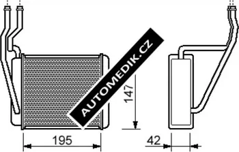 Výměník tepla Chladič topení (20.27.590)