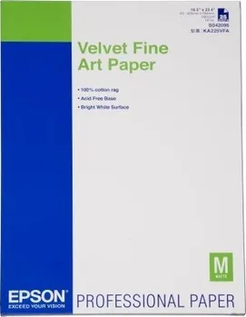 Kancelářský papír EPSON EPSON Paper A2 Velvet Fine Art (25 sheets)