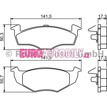 Brzdová destička Sada brzdových destiček BOSCH (BO 0986494005)