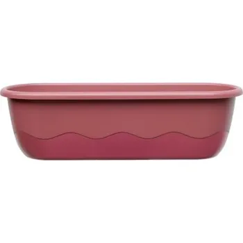 Plastia Mareta truhlík 80 cm, růžový/vínový