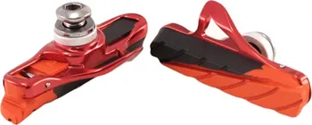 Brzda na kolo brzdová botka silniční MAX1 55mm výmenná červený elox