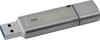 USB flash disk Kingston DataTraveler Locker+ G3 64 GB (DTLPG3/64GB)
