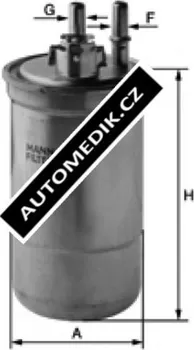 Palivový filtr Filtr palivový MANN (MF WK853/18) FORD