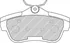 Brzdová destička Brzdové destičky FERODO Van Range (FE FVR1772)