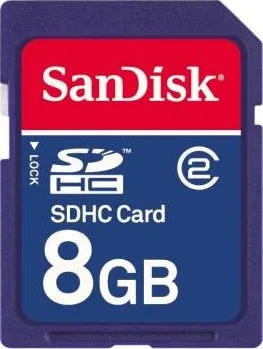 Paměťová karta SanDisk SDHC 8 GB, class 4 55765