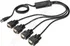 Datový kabel Digitus USB 2.0, 4x, RS232, DSUB 9M, 1,5m