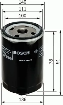 Olejový filtr Filtr olejový BOSCH (BO 0451103368) VOLKSWAGEN