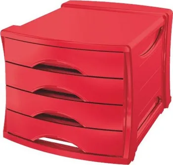 Zásuvkový kontejner Box zásuvkový Esselte Europost VIVIDA červený