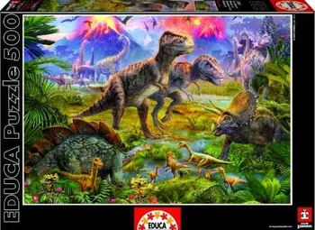 Puzzle Educa Setkání dinosaurů 500 dílků