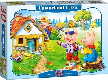 Puzzle Castorland Tři prasátka 30 dílků