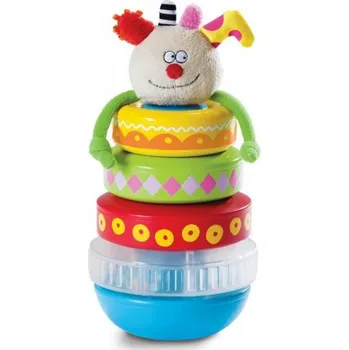 Hračka pro nejmenší Taf Toys Pyramida z kroužků Příšerka