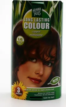 Barva na vlasy HennaPlus Dlouhotrvající barva MĚDĚNÝ MAHAGON 6.45